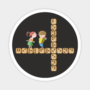 Scrabble Cross Girlfriend & Boyfriend Magnet